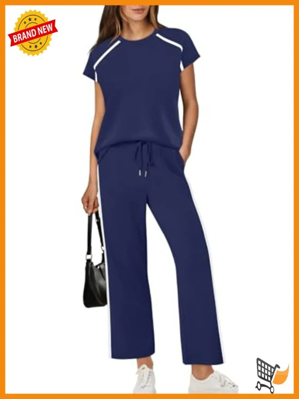 Cap Sleeve Top & Wide Leg Pants 2 Piece Set Travel Outfits